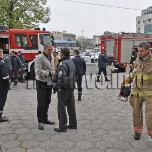 Хасковската пожарна затвори централна улица заради учение за изборите